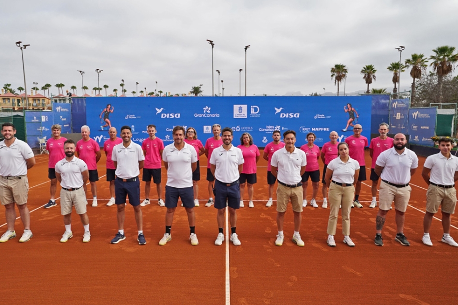 Equipo arbitral en el ITF W100 de Gran Canaria y Equipo arbitral en el ITF W100 de Gran Canaria y