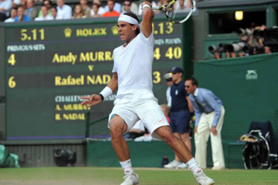 Nadal barre de la pista a Murray y luchar por su segundo ttulo en Wimbledon contra Berdych