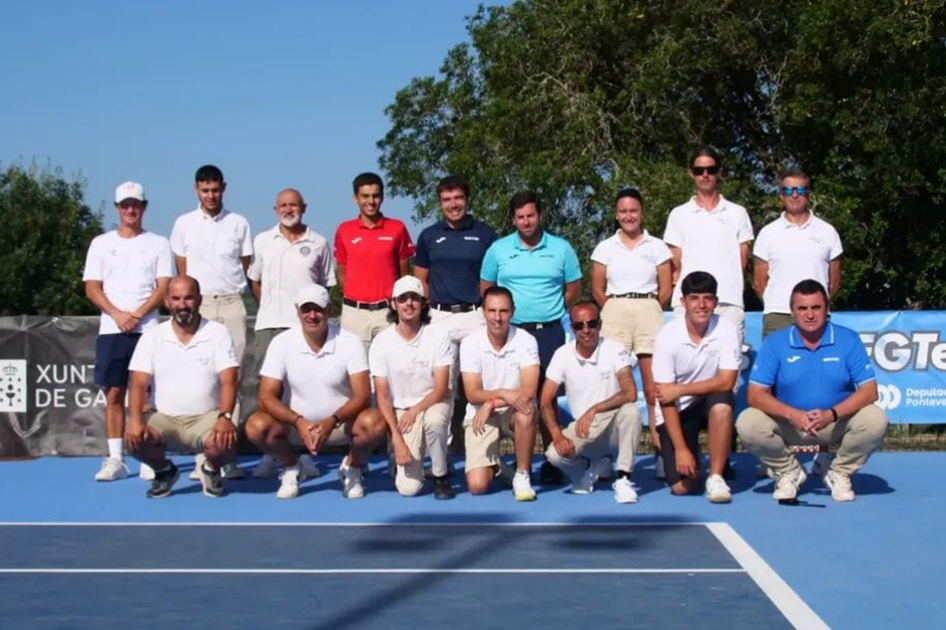 Equipo arbitral en el ITF femenino de Vigo Equipo arbitral en el ITF femenino de Vigo