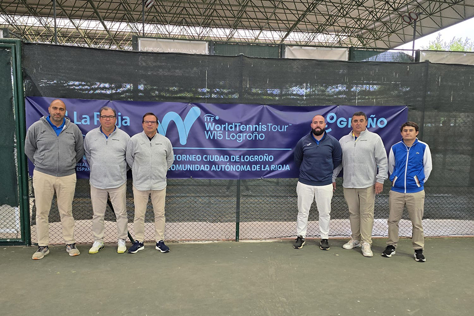 Equipo arbitral en el ITF de Logroño Equipo arbitral en el ITF de Logroño