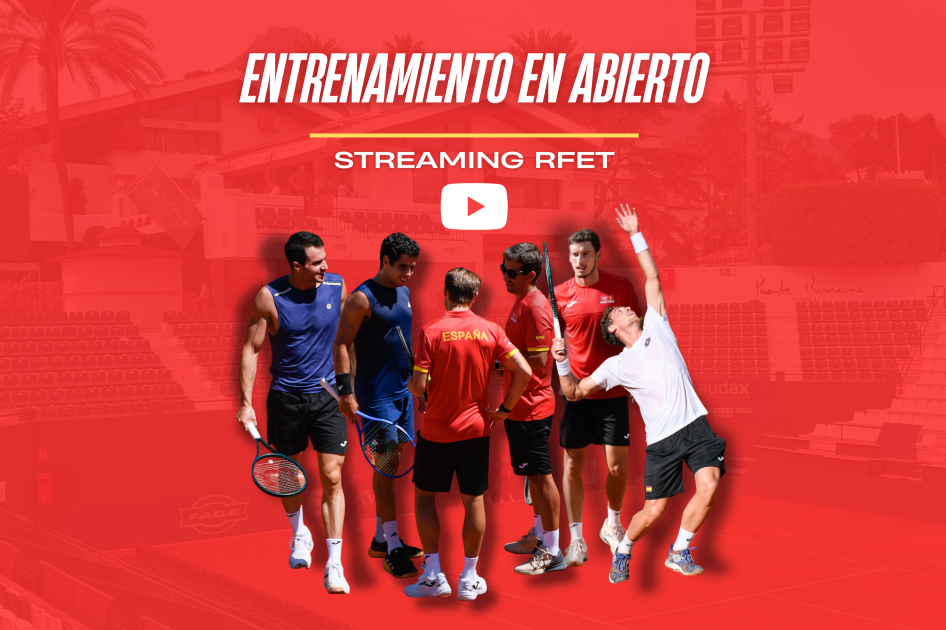EN DIRECTO - Entrenamiento de la Selección Española MAPFRE de Tenis en la Copa Davis de Marbella 2025 EN DIRECTO - Entrenamiento de la Selección Española MAPFRE de Tenis en la Copa Davis de Marbella 2025