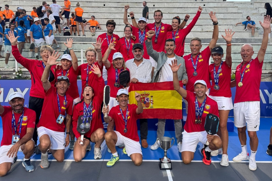 Espaa se corona en el Campeonato de Europa de Pickleball en Roma