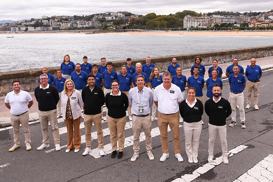 Equipo arbitral en el WTA de Donostia
