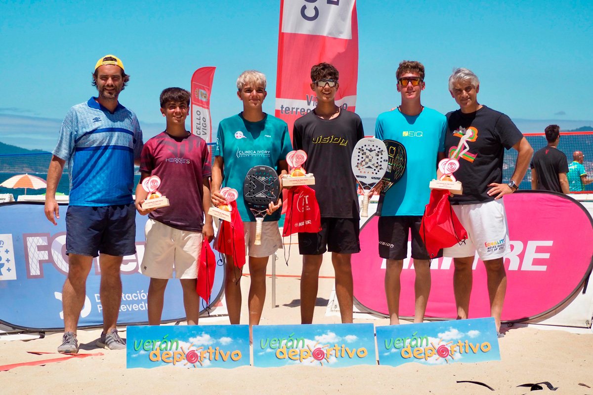 Ganadores de la Liga MAPFRE de Tenis Playa en Vigo