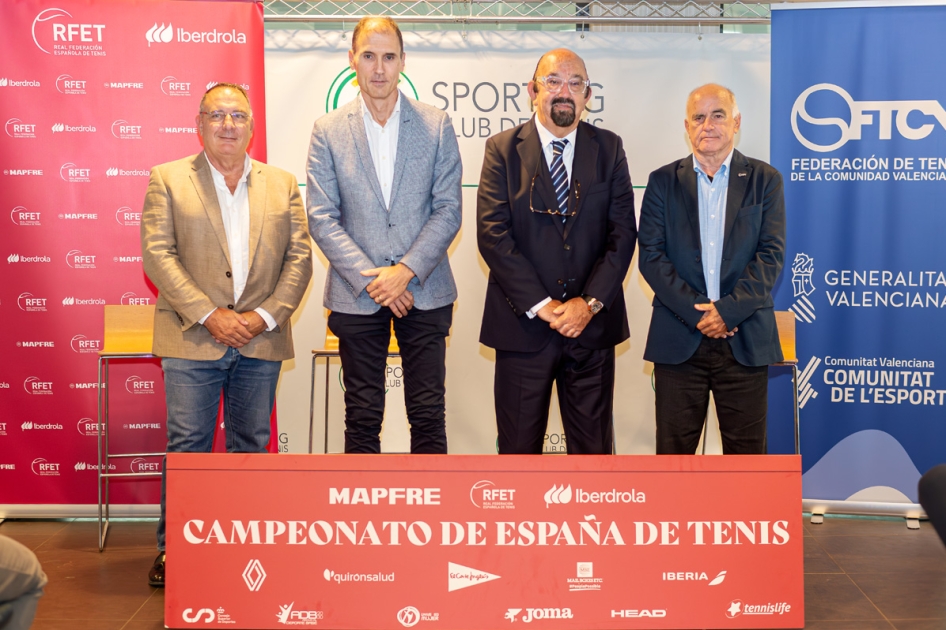 Valencia presenta la vuelta del Campeonato de Espaa de Tenis Absoluto