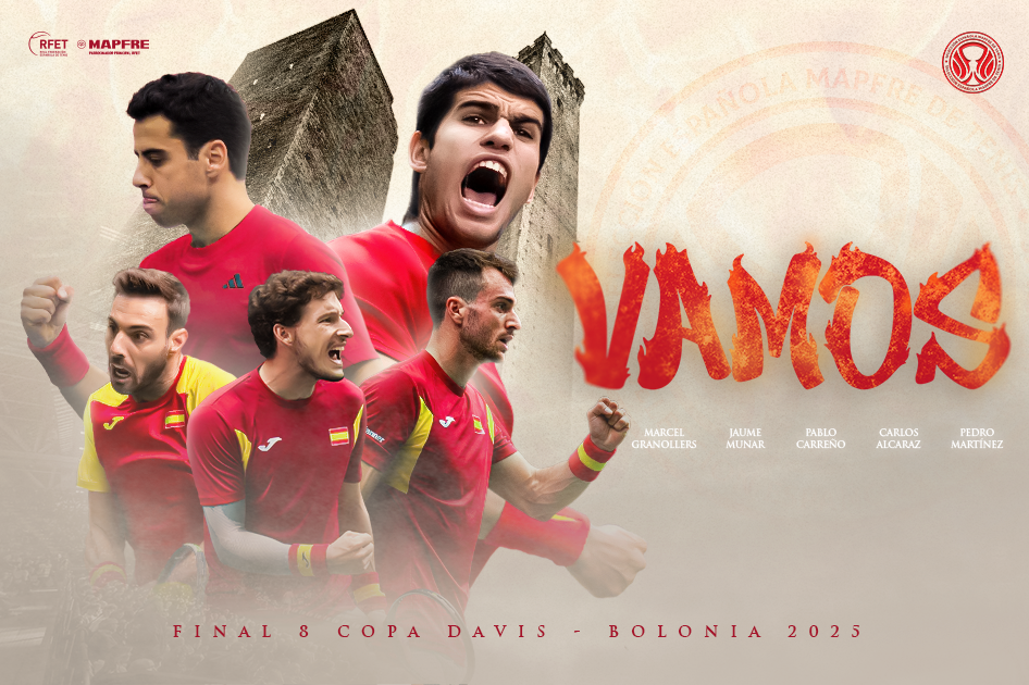 Pablo Carreo completa la Seleccin Espaola MAPFRE de Tenis en la Final 8 de Copa Davis de Bolonia