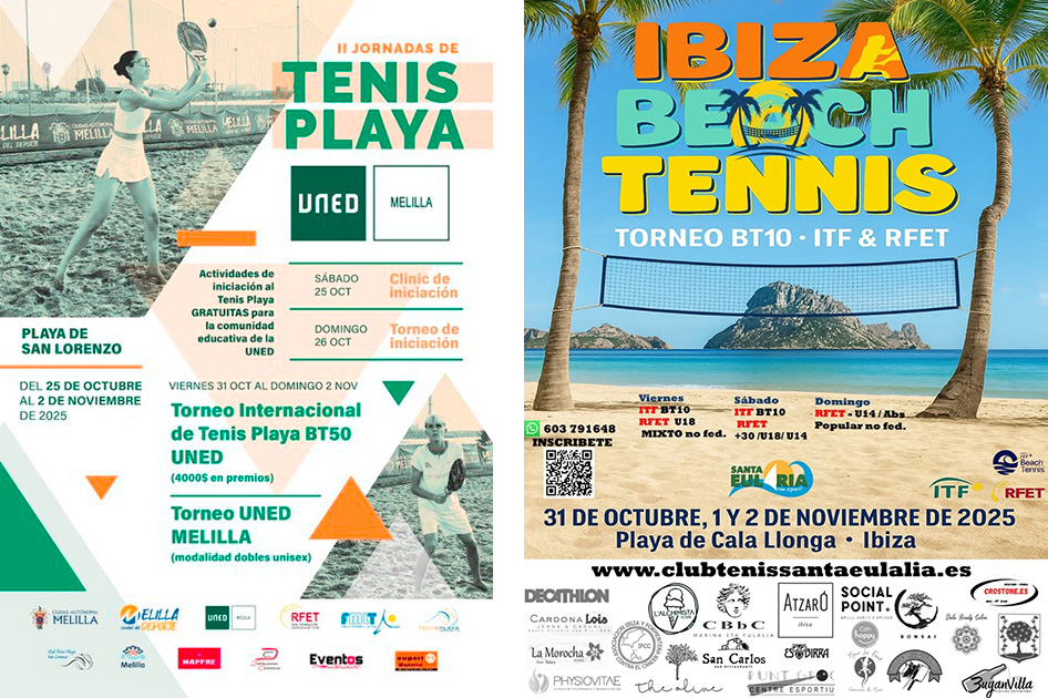 Doble cita del circuito mundial de tenis playa en Melilla