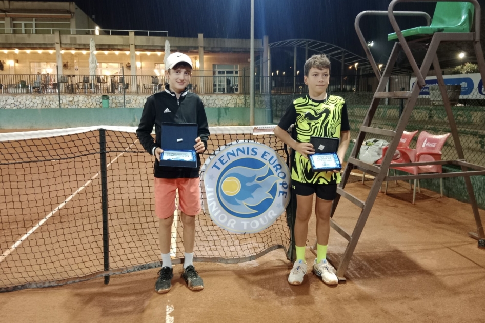El Tennis Europe alevn de Calvi termina en manos del austraco Jonas Mittermayr y la china Xiaoman Bo