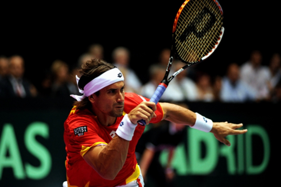 David Ferrer no puede completar la remontada ante Gal Monfils y cede el primer punto