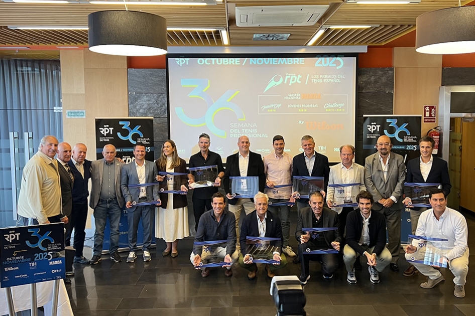 RPT entreg los Premios del Tenis Espaol RPT 2025