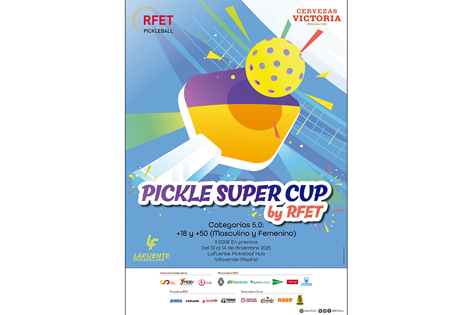 La primera edicin de la Pickle Super Cup by RFET se celebrar en Madrid