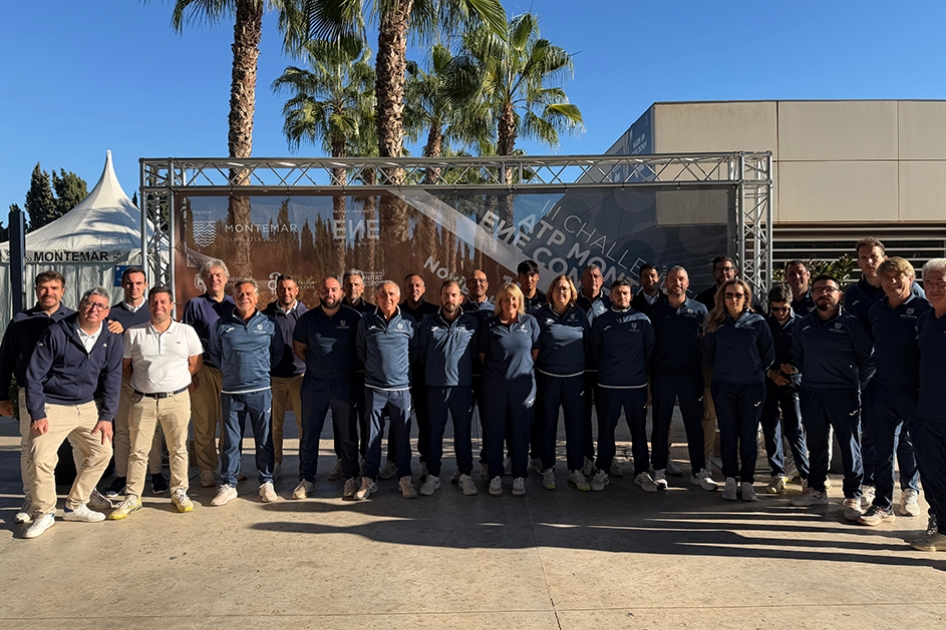 Equipo arbitral en el ATP Challenger de Alicante
