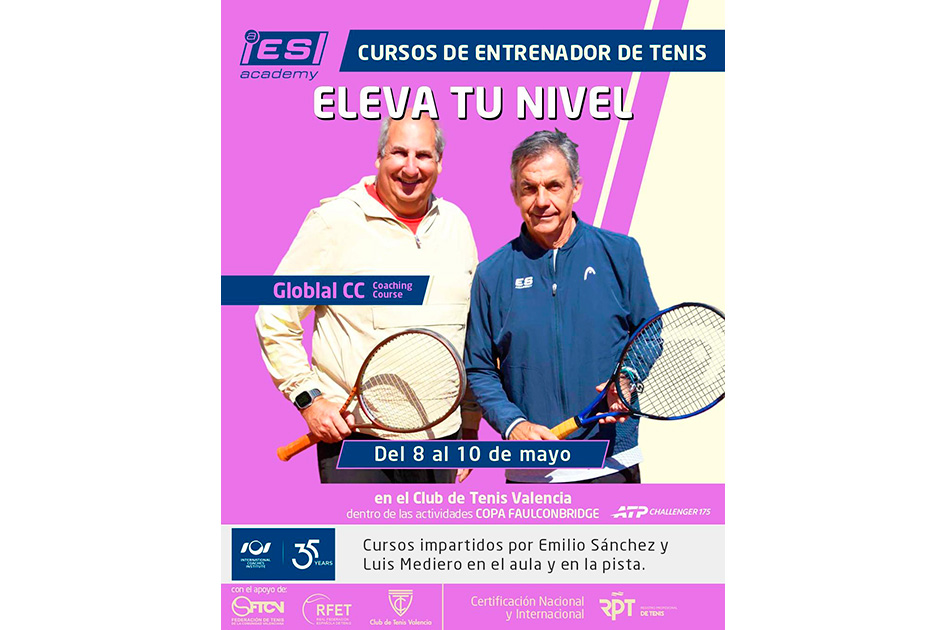 Nuevo Curso ICI & RPT para entrenadores en el ATP Challenger 175 de Valencia 