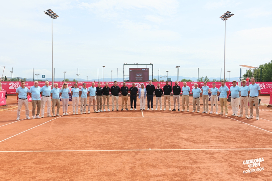 Equipo arbitral en el WTA de la Bisbal d'Empord�