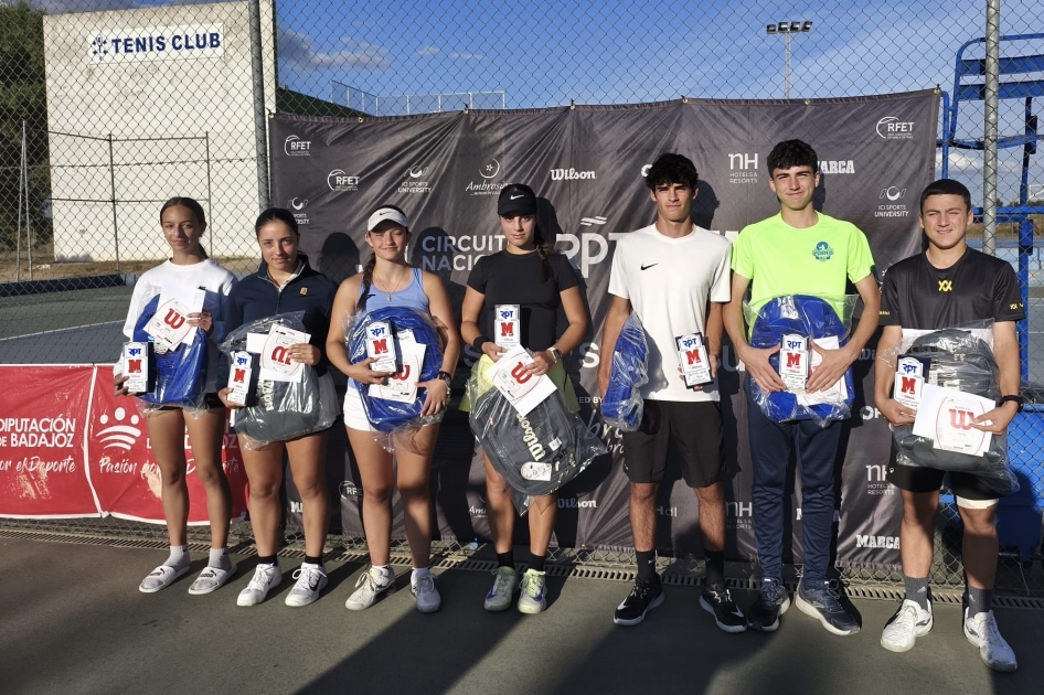 �xito en Villanueva de la Serena del Circuito RPT - Marca by Wilson Sub16 & Sub18