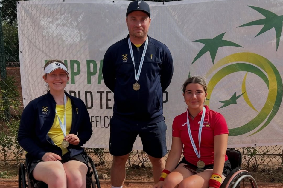 Carmen Lobo lidera el bronce del equipo internacional en la Copa del Mundo J�nior de tenis en silla