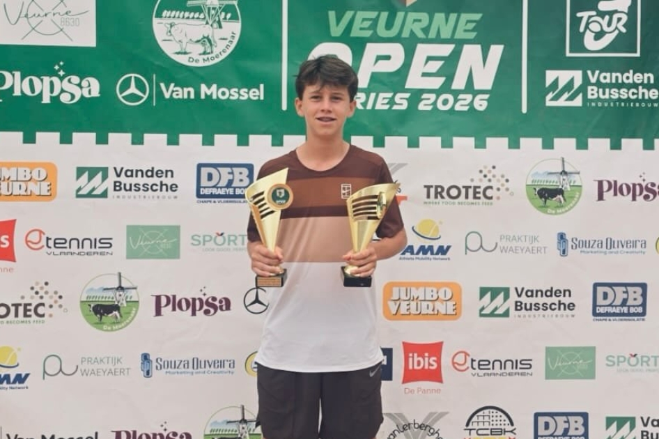 Luca Danush Barclay se estrena con un doblete en el infantil de Veurne
