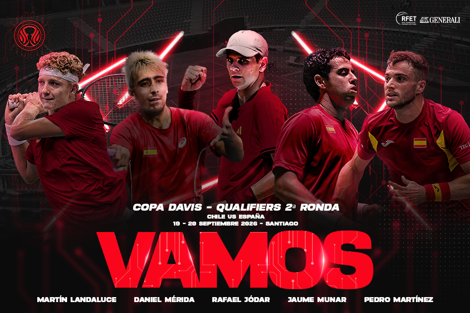 J�dar y M�rida lideran la nueva Selecci�n Espa�ola Generali de Tenis en Chile con Munar, Landaluce y Mart�nez
