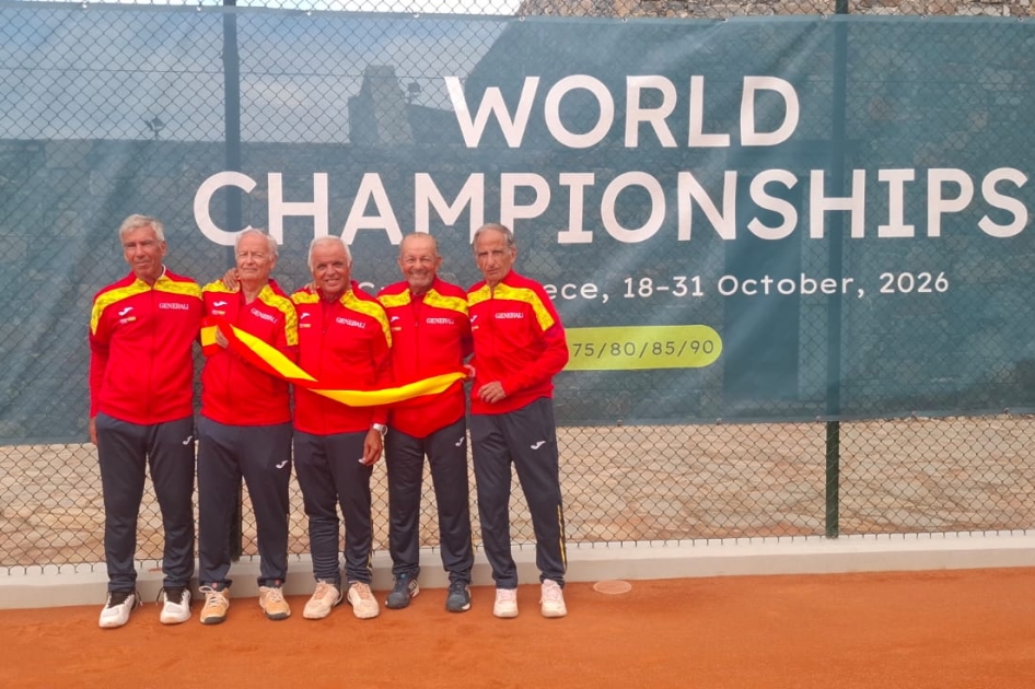 La Selecci�n Espa�ola Generali de Tenis +75 se cuelga la medalla de plata en el Mundial