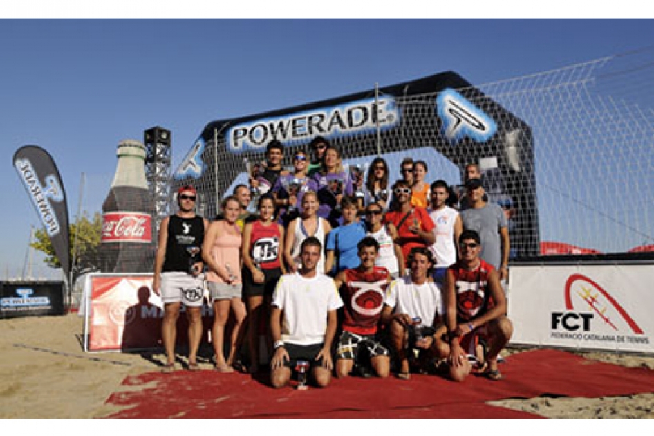 Dominio italiano en el nico torneo internacional de tenis playa en Barcelona