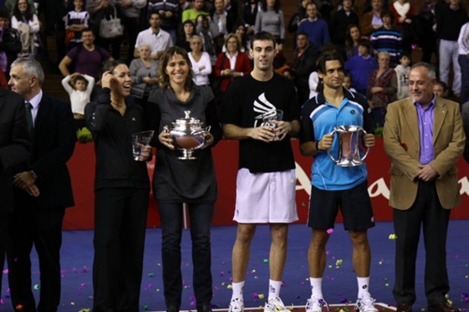 David Ferrer y M Jos Martnez se proclaman maestros del tenis espaol en Sevilla