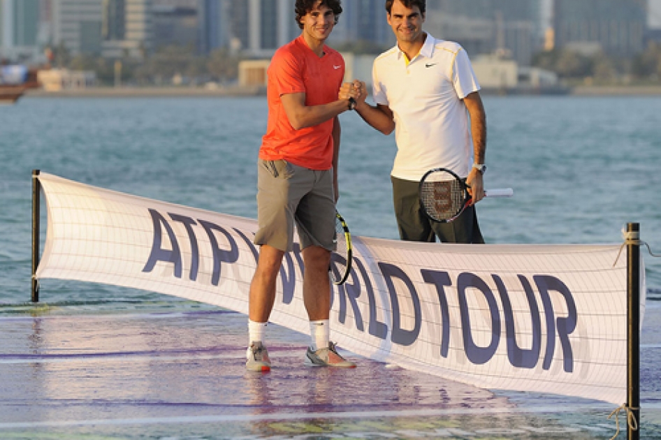 Rafael Nadal inicia la temporada en Doha tras ganar el torneo de exhibición de Abu Dhabi