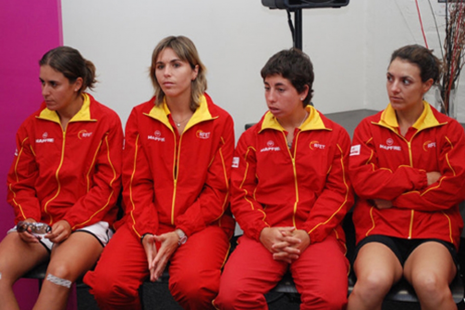 La Seleccin Espaola Mapfre femenina viaja este lunes a Estonia para jugar la Fed Cup