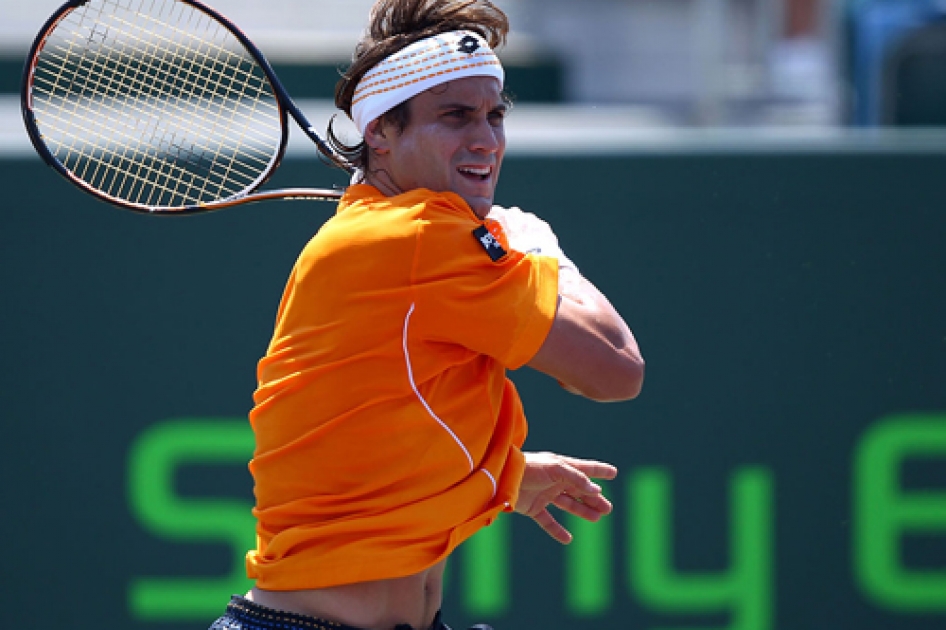 David Ferrer es el primer cuartofinalista en Miami tras superar a Marcel Granollers