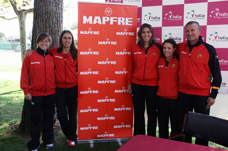 España completa en Lleida su tercera jornada de entrenamientos de Fed Cup