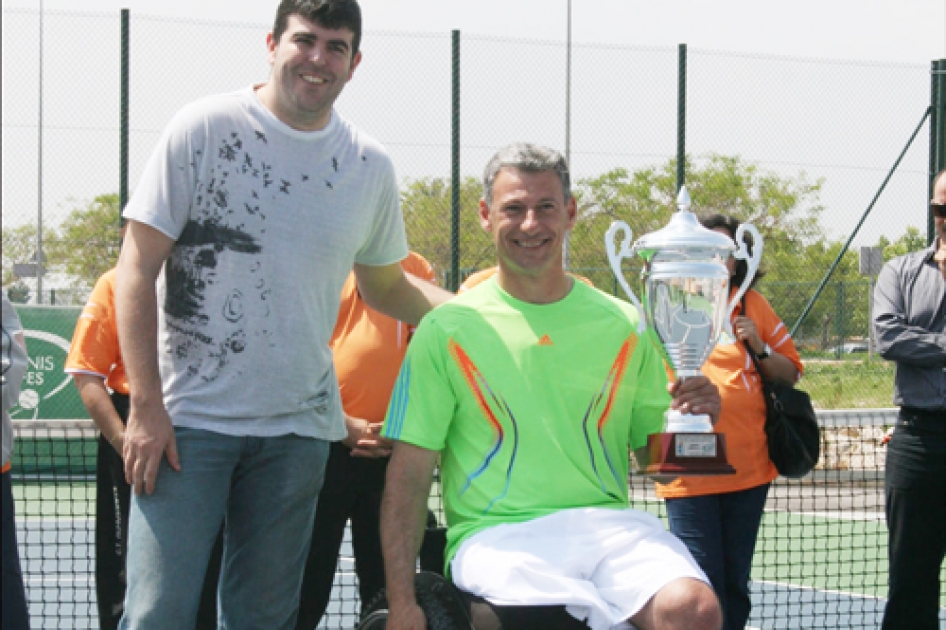 Juanjo Rodrguez logra su primer doblete en el torneo de tenis en silla de Valencia