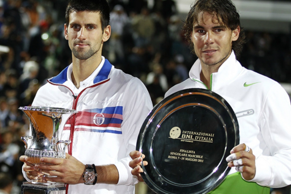 Nadal cede en Roma la cuarta final del ao ante un Djokovic imparable