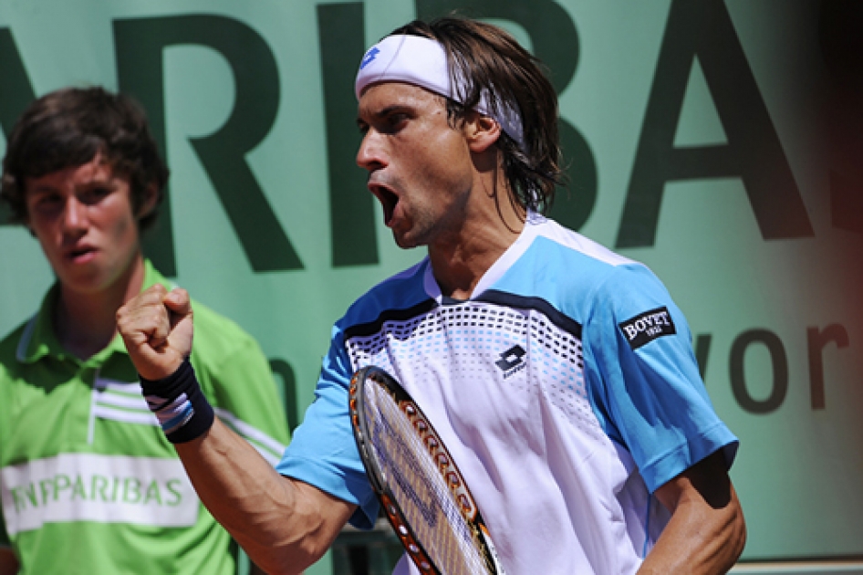 Ferrer suma su victoria 100 en un Grand Slam y Montas se lleva el duelo espaol ante Ramrez