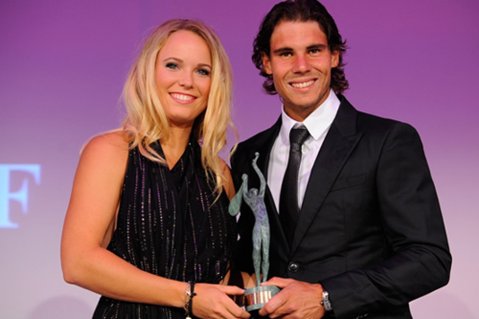 Rafael Nadal recibe el galardón de Campeón del Mundo de la ITF