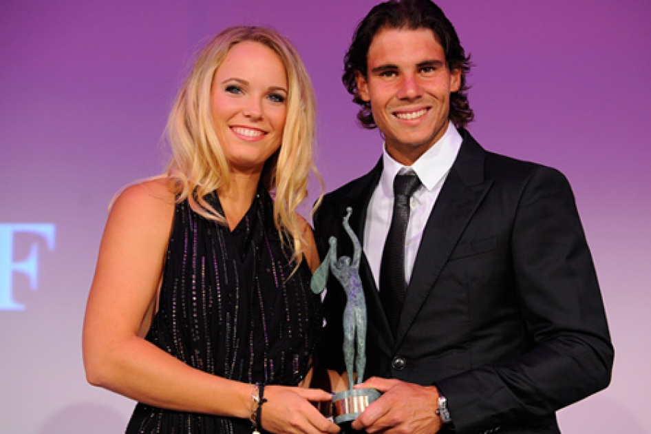 Rafael Nadal recibe el galardón de Campeón del Mundo de la ITF Rafael Nadal recibe el galardón de Campeón del Mundo de la ITF