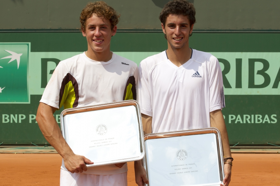Andrés Artuñedo y Roberto Carballés ganan la prueba de dobles júnior de Roland Garros