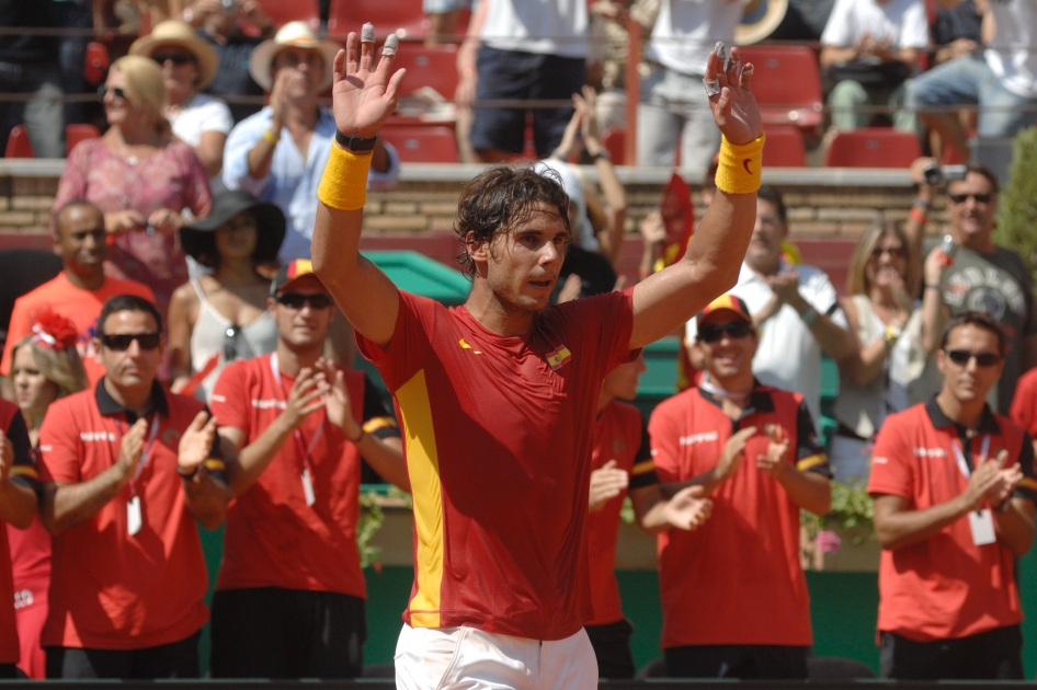 Nadal y Ferrer firman un primer da perfecto ante Francia