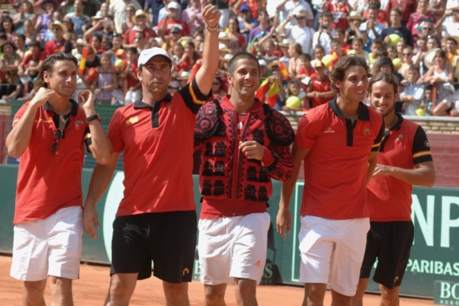 El equipo español de Copa Davis quiere decorar su vestuario con mensajes de la afición