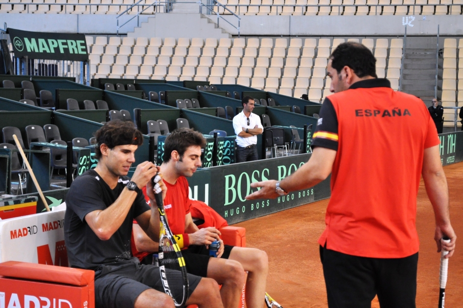 La Seleccin Espaola Mapfre inicia los entrenamientos a la espera de Ferrer 