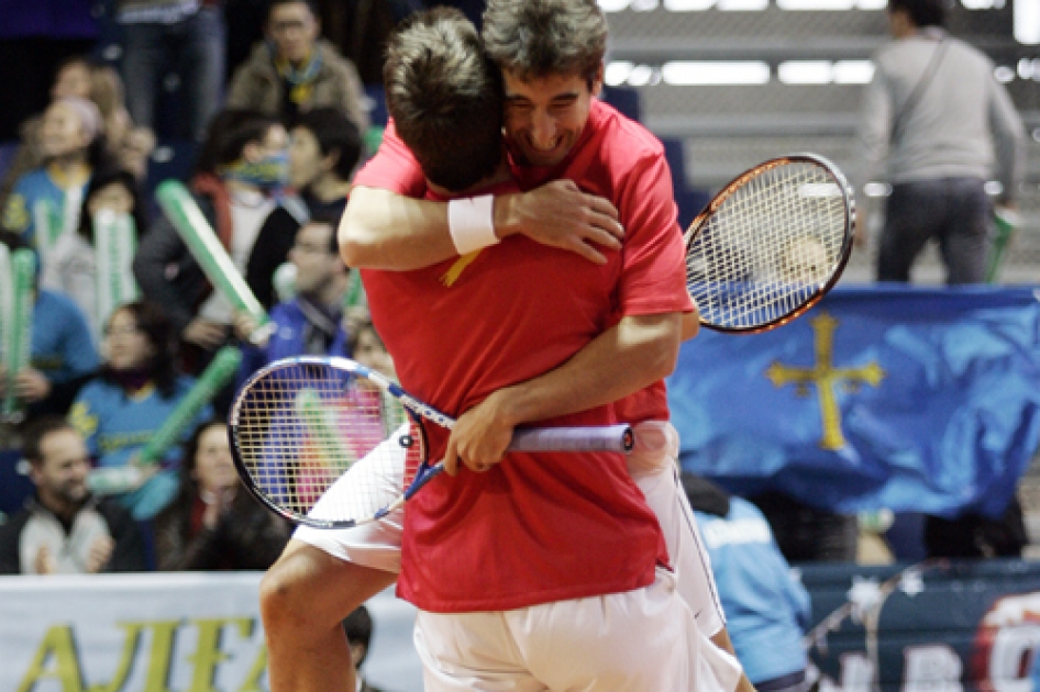 Espaa jugar los cuartos de final de la Copa Davis tras lograr el 3-0 sobre Kazajstn