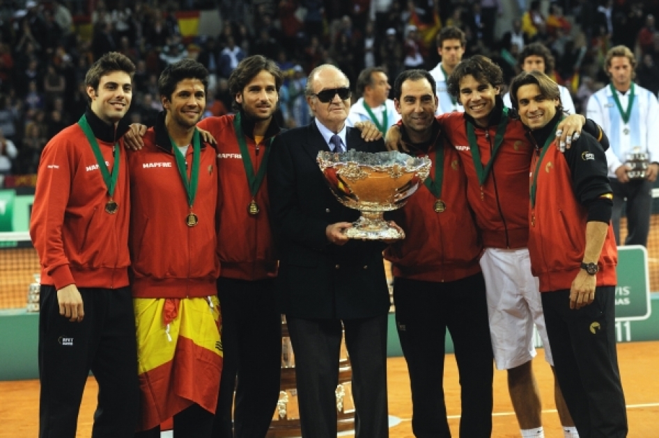 La Selección Española Mapfre entregará una réplica de la Copa Davis a S.M. El Rey