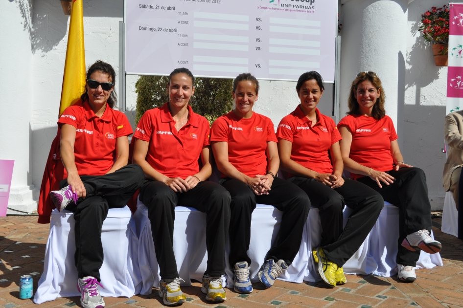 Espaa disputar contra Ucrania la primera eliminatoria del Grupo Mundial II de Fed Cup 2013