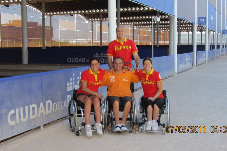 La selección nacional de tenis en silla de ruedas ultima su preparación para los Juegos Paralímpicos