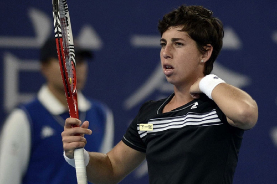 Carla Suárez se queda a las puertas de las semifinales en el WTA Premier de Beijing Carla Suárez se queda a las puertas de las semifinales en el WTA Premier de Beijing