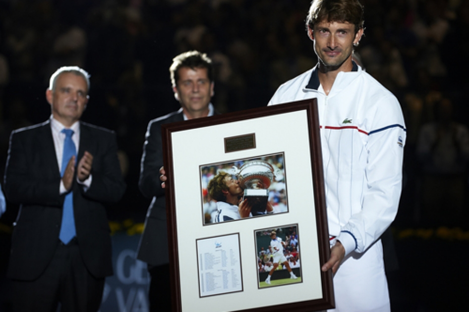 Ferrero recibe un sentido homenaje del tenis español rodeado de amigos Ferrero recibe un sentido homenaje del tenis español rodeado de amigos