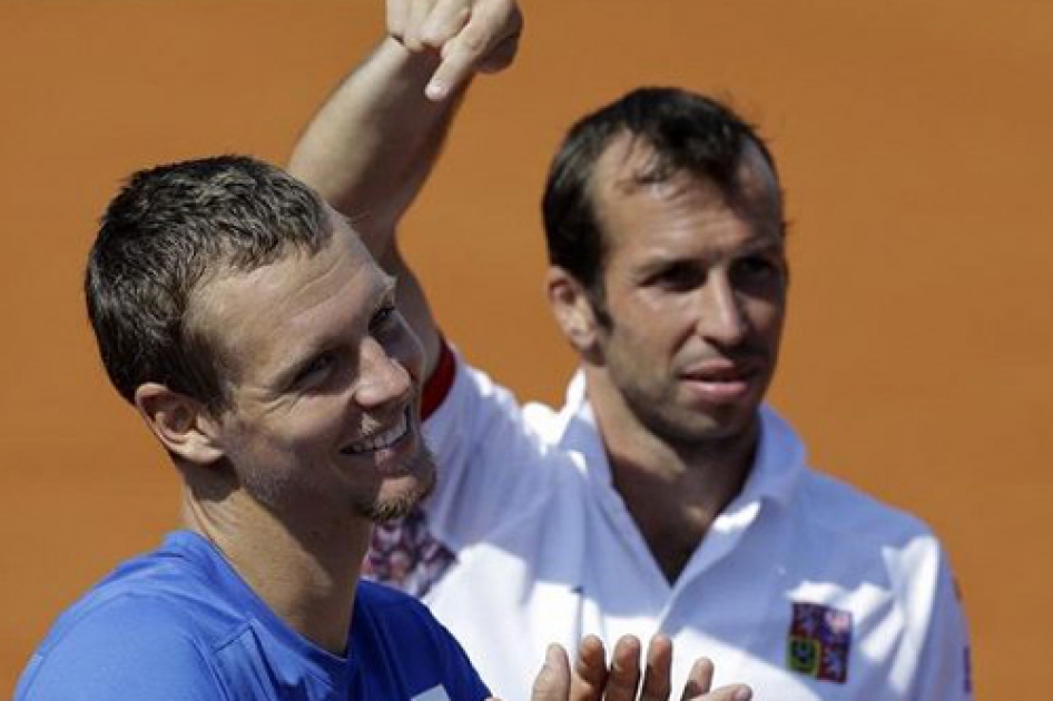 Berdych y Stepanek lideran el equipo checo para la final de la Copa Davis