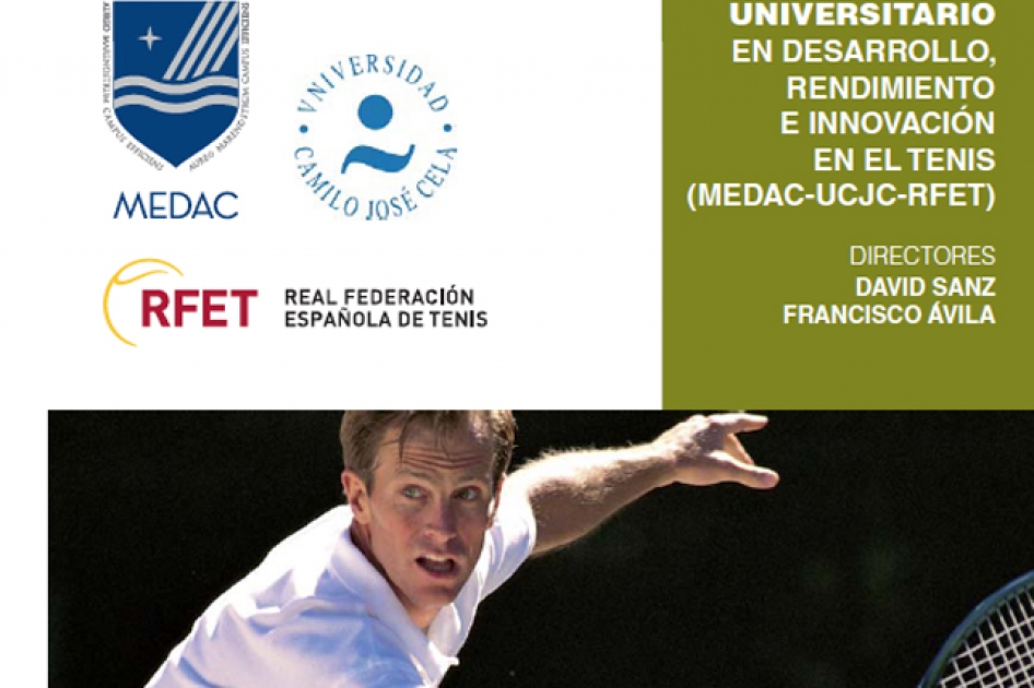 Nueva edicin del Mster Universitario en Desarrollo, Rendimiento e Innovacin en el Tenis