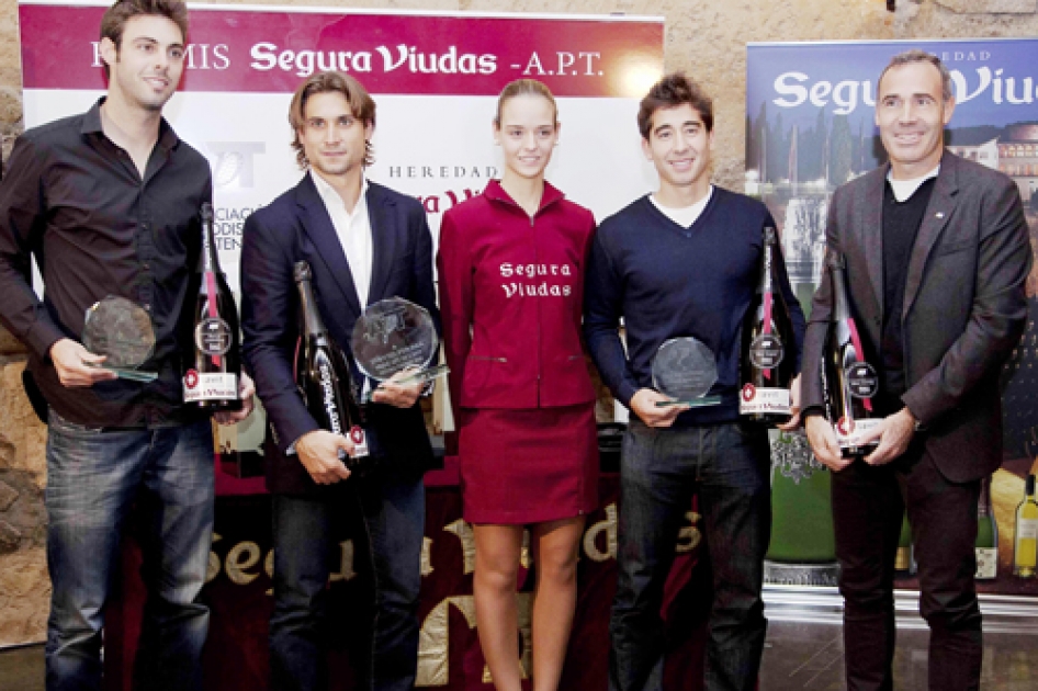 David Ferrer recibe el premio de la Asociacin de Periodistas de Tenis