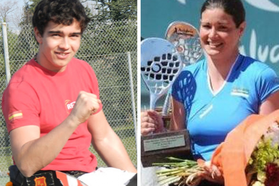 Daniel Caverzaschi y Lola Ochoa cierran el ao como n 1 del ranking de tenis en silla