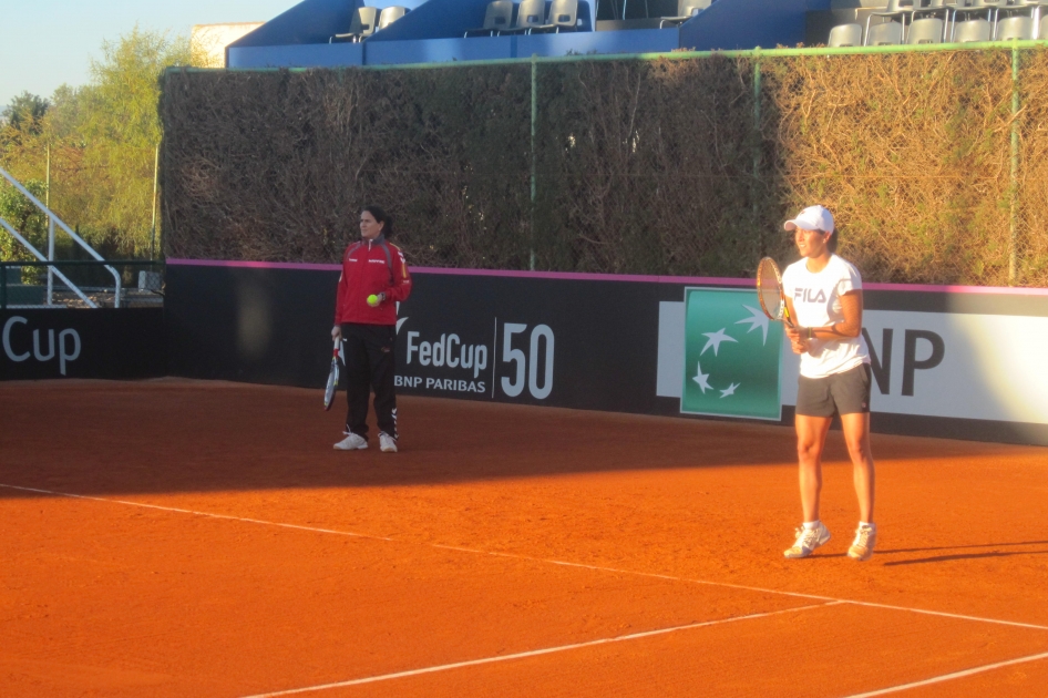 Espaa ya se entrena en la pista del Club Atltico Montemar