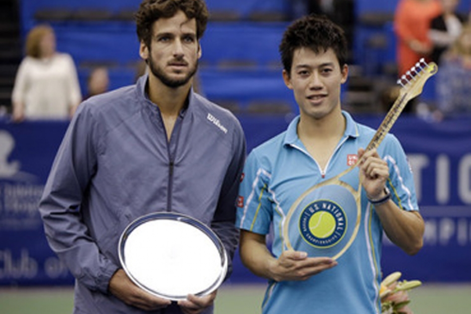 Feliciano Lpez se ve superado por Nishikori en la final de Memphis